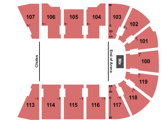 Total Mortgage Arena PBR Seating Chart