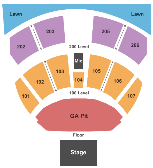 Germania Insurance Amphitheater Endstage Pit Seating Chart