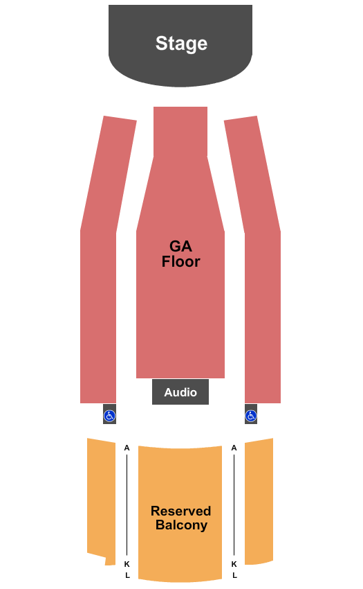 Tower Theatre - OK Endstage GA Floor Seating Chart