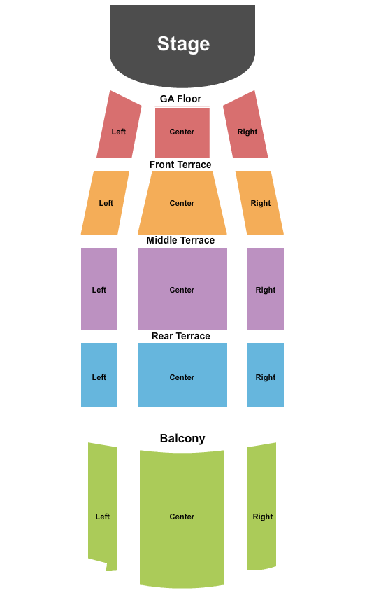 Tower Theatre - OK Endstage GA Floor 2 Seating Chart