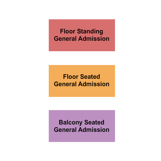 Tower Theatre - OK Floor SRO/GA & Balcony Seating Chart