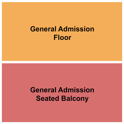 Tower Theatre - OK GA Floor / GA Balcony Seating Chart