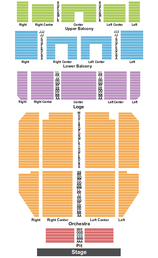 Tower Theatre - PA Seating Chart