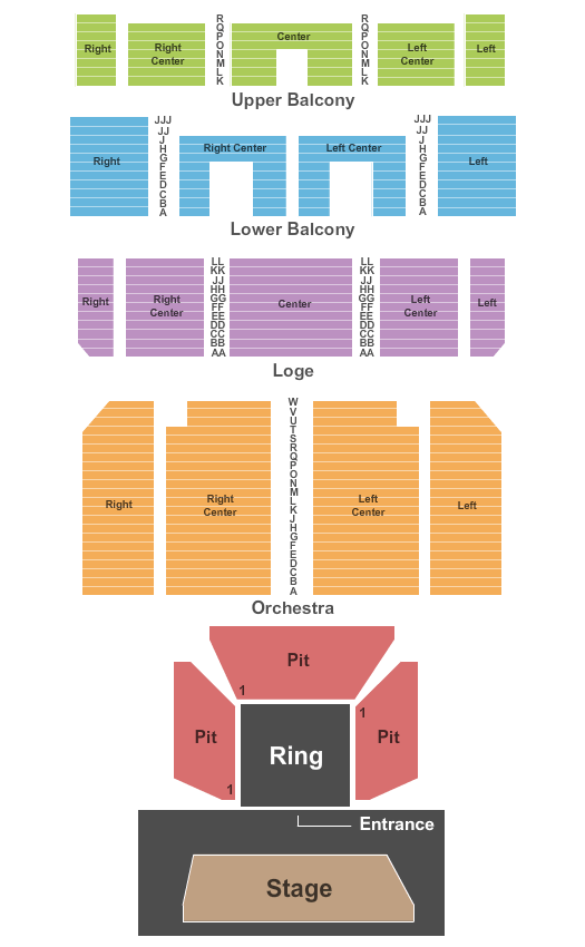 Tower Theatre - PA WWE Seating Chart