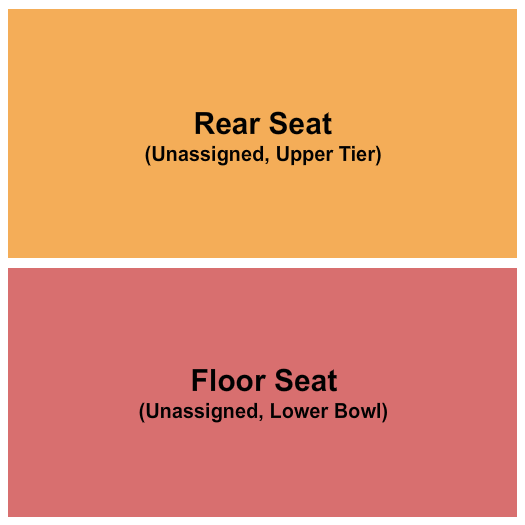 Town Ballroom Floor Seat & Rear Seat Seating Chart