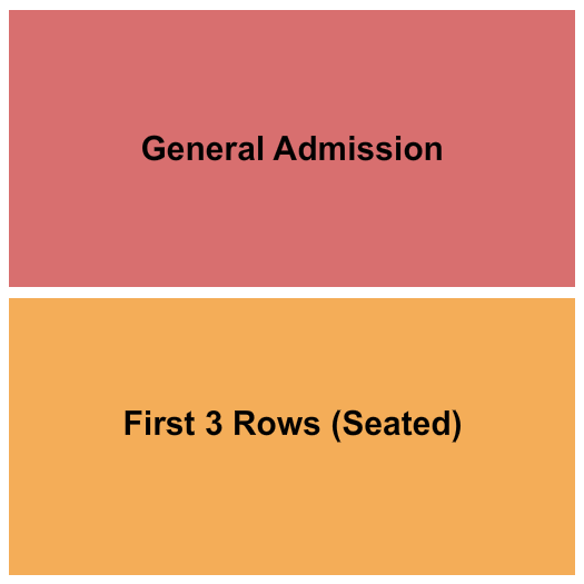 Town Ballroom GA/Reserved Rows Seating Chart