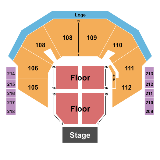 Town Toyota Center Comedy 2 Seating Chart