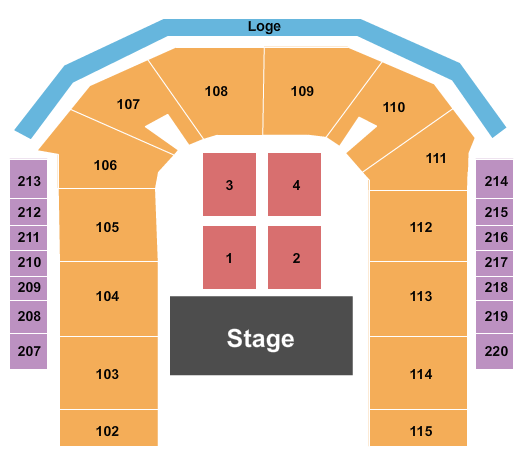 Town Toyota Center Leanne Rimes Seating Chart