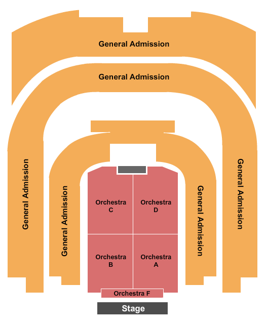 Township Auditorium Endstage Rsrv/ GA Balc Seating Chart