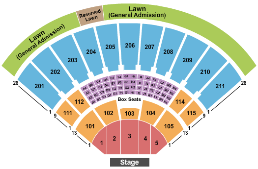Toyota Amphitheatre Endstage 3 Seating Chart