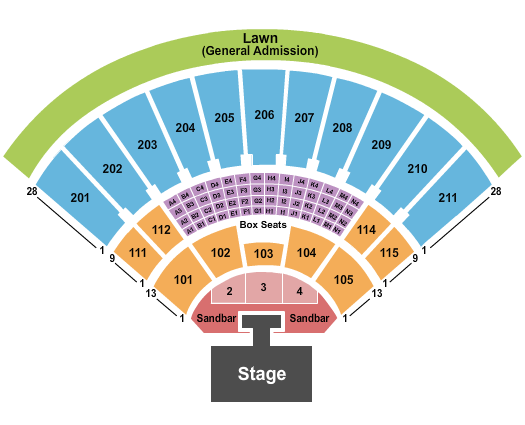 Toyota Amphitheatre Kenny Chesney Seating Chart