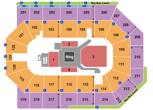 Toyota Arena - Ontario Boxing 2 Seating Chart