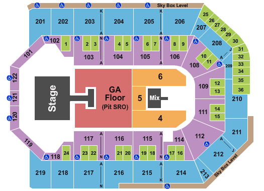 Toyota Center Seating Chart Rows