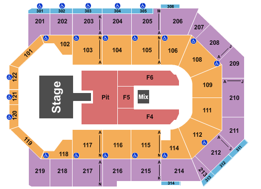 Toyota Arena - Ontario Brantley Gilbert Seating Chart