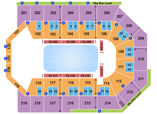 Toyota Arena Seating Chart - Ontario