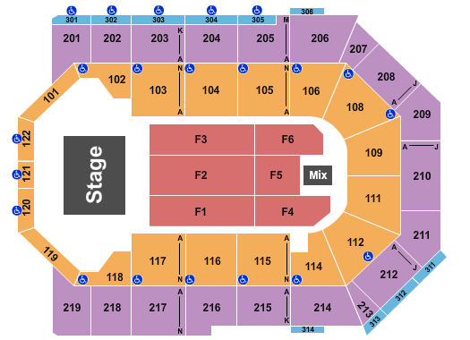 Toyota Arena - Ontario El Alfa Seating Chart