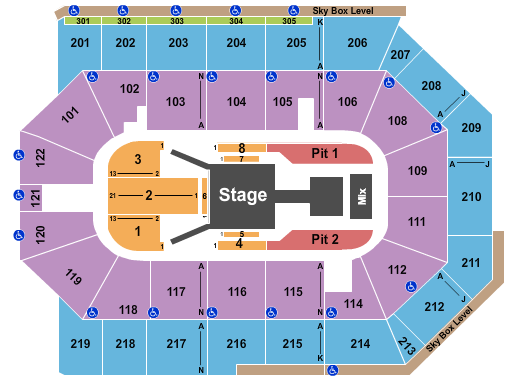 Toyota Arena - Ontario Fuerza Regida Seating Chart