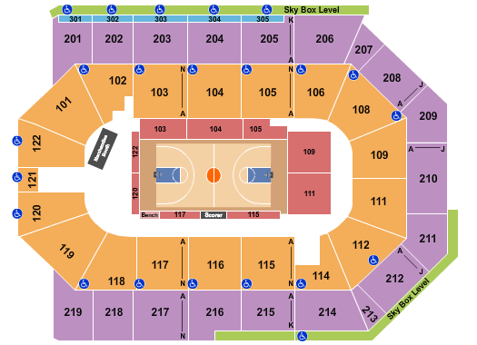 Toyota Arena - Ontario Harlem Globetrotters Seating Chart