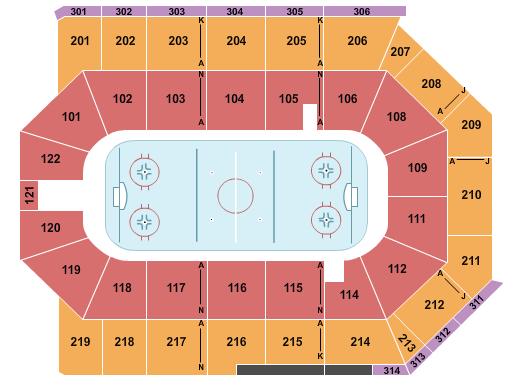 Toyota Arena - Ontario Hockey 2 Seating Chart