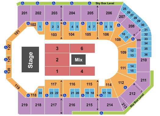 Toyota Arena - Ontario Joel Osteen Seating Chart
