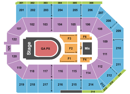 Toyota Arena - Ontario Kane Brown Seating Chart