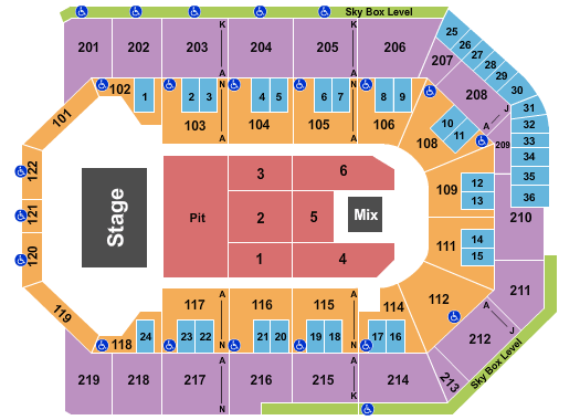 Toyota Arena - Ontario Miranda Lambert Seating Chart