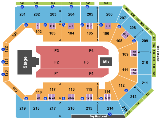 Toyota Arena - Ontario Nicky Jam Seating Chart