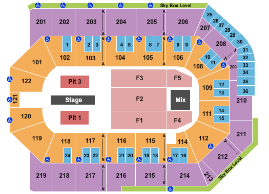 Toyota Arena - Ontario Post Malone Seating Chart
