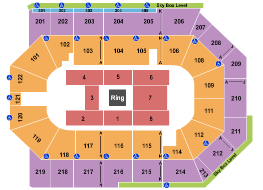 Toyota Arena - Ontario Premier Boxing Champions Seating Chart