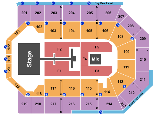 Toyota Arena - Ontario Tobymac 2022 Seating Chart