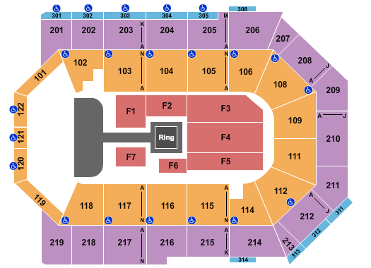 Toyota Arena - Ontario WWE 2 Seating Chart