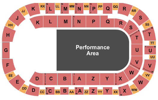 Toyota Center - Kennewick Bullfighters Only Seating Chart