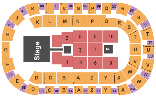 Toyota Center - Kennewick Casting Crowns Seating Chart
