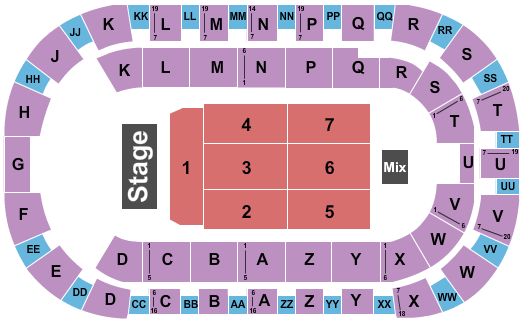 Toyota Center Seating Chart & Maps - Kennewick