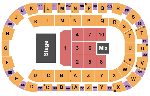 Toyota Center - Kennewick Mannheim Steamroller 2 Seating Chart