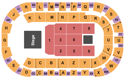 Toyota Center - Kennewick Mannheim Steamroller Seating Chart