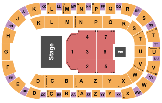 Toyota Center - Kennewick Mannheim Steamroller Seating Chart