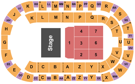 Toyota Center Seating Chart & Maps - Kennewick