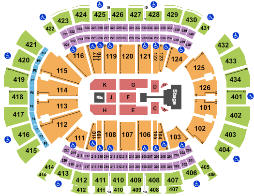 seating chart for Toyota Center - TX - Casting Crowns - eventticketscenter.com