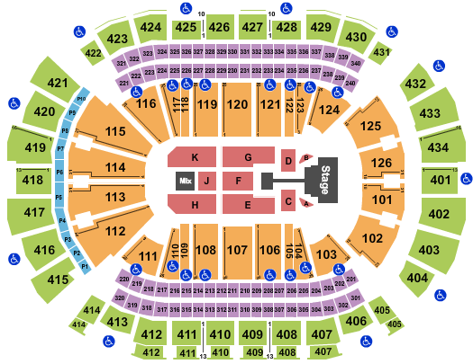 Toyota Center - TX Casting Crowns Seating Chart