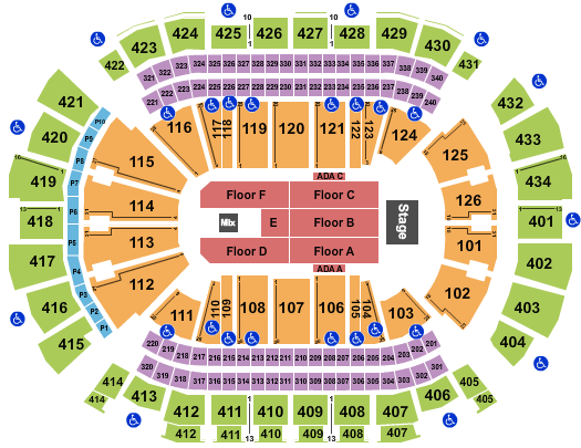 Los Temerarios Toyota Center - TX Seating Chart