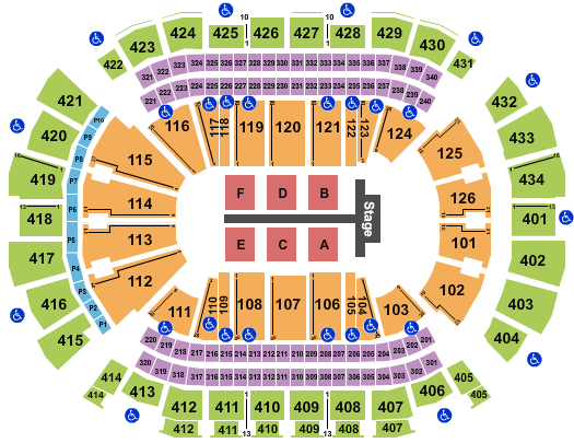 Toyota Center - TX Fall Out Boy Seating Chart