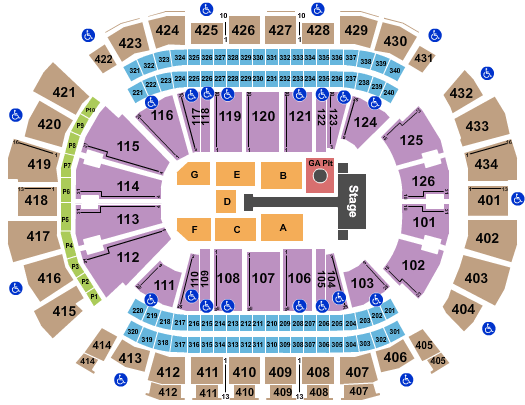 Toyota Center - TX Katy Perry Seating Chart