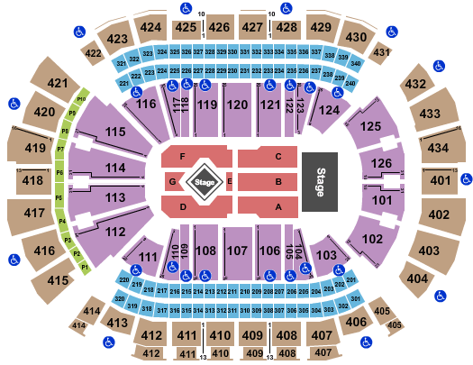 Toyota Center - TX Lorde Seating Chart