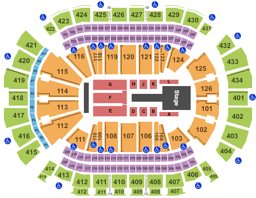 Toyota Center - TX Ozuna Seating Chart