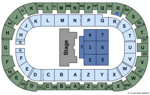 Toyota Center - Kennewick Disney Live Seating Chart