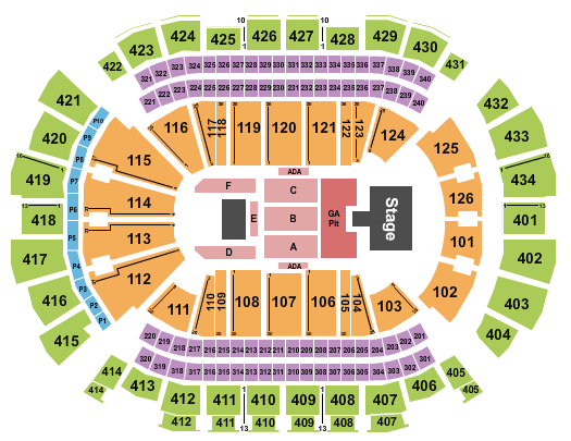 Toyota Center - TX Buju Banton Seating Chart