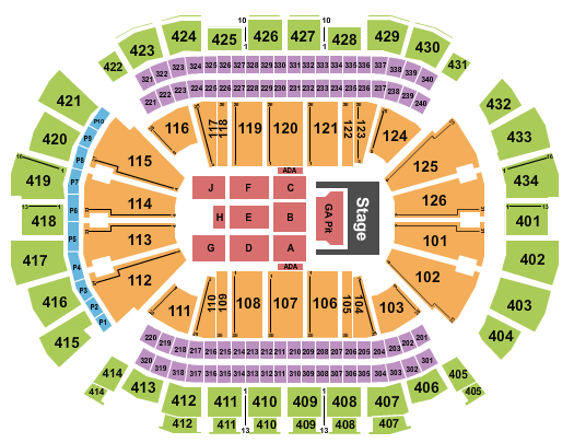 Toyota Center - TX Doja Cat Seating Chart