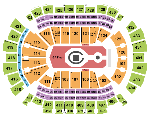 Tame Impala Toyota Center - TX Seating Chart