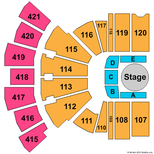 Toyota Center - TX The Weekend Seating Chart